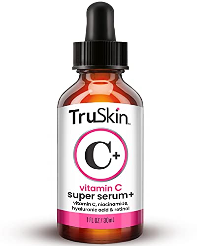 TruSkin Vitamin C-Plus Super Serum, Anti Aging Anti-Wrinkle Facial Serum with Niacinamide, Retinol, Hyaluronic Acid, and…
